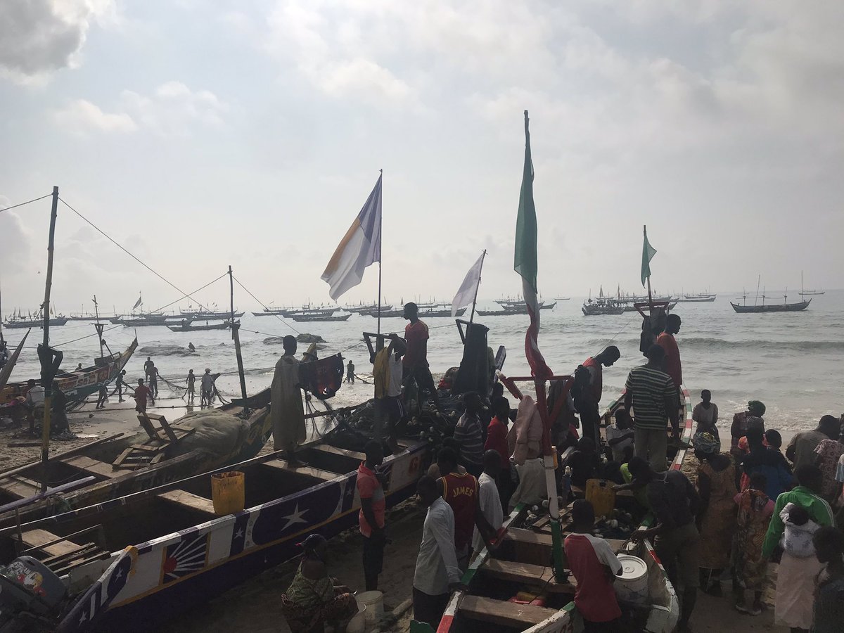 GovAssurance's tweet photo. #GhPromises: Work just begun at the Winneba Fishing Landing Site. The contractors were on site during our visit. The project is part of gov’t assurance to construct 5 fishing landing sites along the coast. https://t.co/5ImqrMS56f