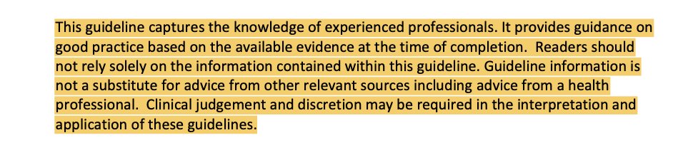 I'm having a read through of the CDNA National Guidelines, touted by Brendan Murphy today at the  #agedcarerc as a "comprehensive national plan" for COVID in aged care. First of all, these are clearly guidelines, not a plan; they say so repeatedly. #auspol  #agedcarerc