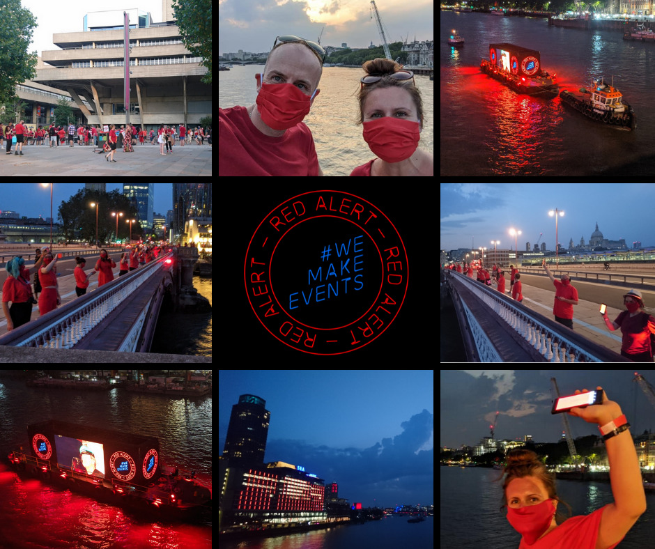 VideoBooths's tweet image. Representing VideoBooth Systems at the @PLASAonline Red Alert Day Of Action in #London yesterday. Seeing hundreds of #eventsindustry professionals come together to fight to save our industry was really moving. Loved seeing @MarkKing sing his way down the Thames! #WeMakeEvents