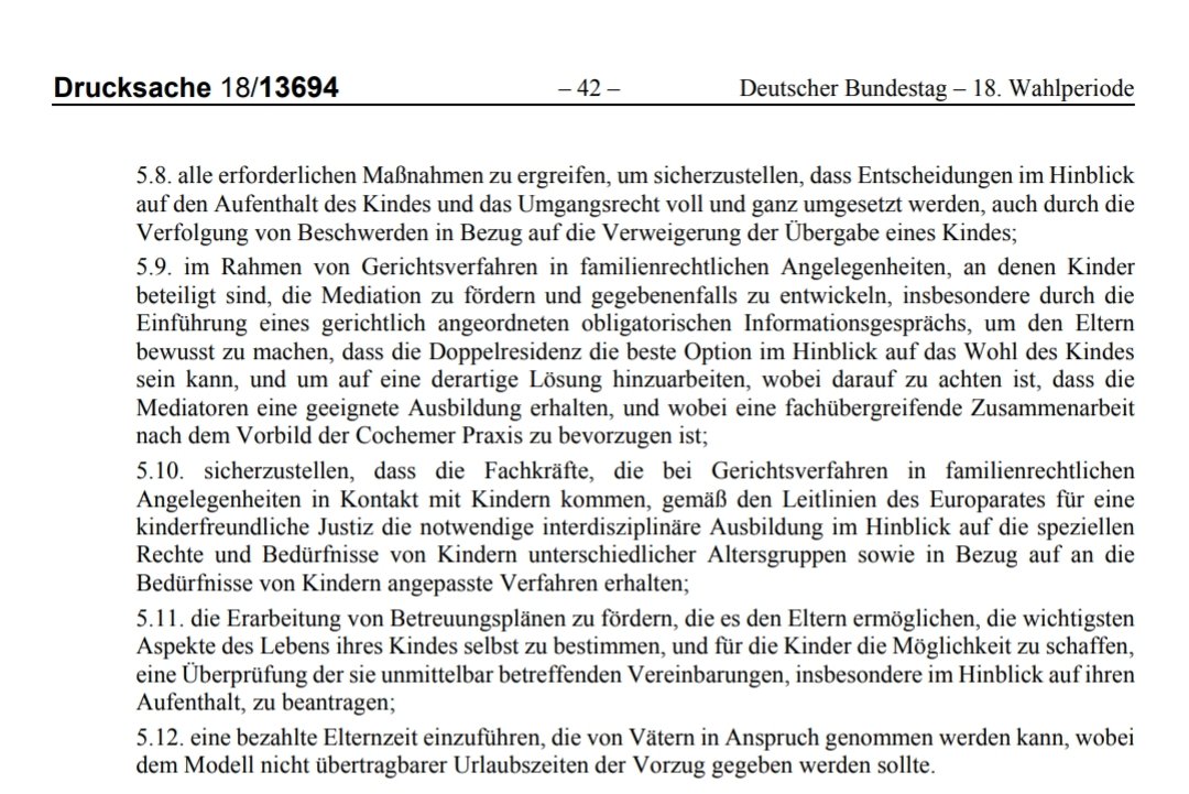 KinderRechte_'s tweet photo. @SZ @W_Janisch Frau Lambrecht scheint ihrer eigenen Agenda der #Alleinerziehung ihres Sohnes zu folgen &amp; stellt sich sowohl gegen Fachleute &amp; als auch den Europarat @coe, der 2015 die #Resolution_2079 an alle Mitgliedsstaaten empfahl  umzusetzen, um die Diskriminierung von Vätern einzudämmen
🤨 https://t.co/KGsrHFGBhB