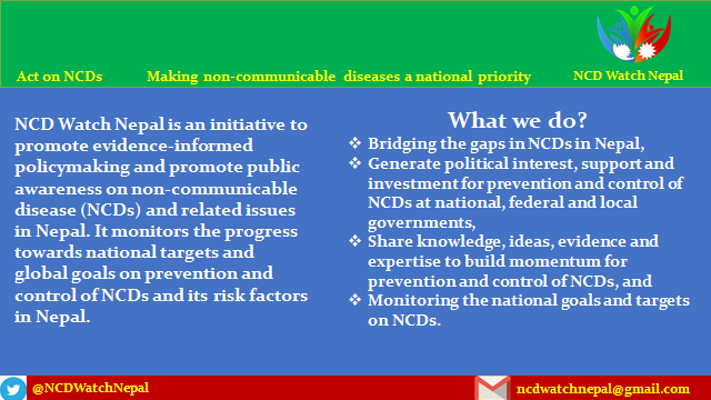 NCDWatchNepal's tweet photo. Now we are online !!!
NCD Watch Nepal in making non-communicable diseases a national priority. #ActOnNCDs #enoughNCDs #NCDwatch #Nepal https://t.co/oeG7kO01ez