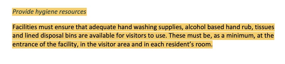 It's astonishing how much leeway is given to providers to determine what is "appropriate," and how little guidance is in the document. For example, here's what it says about hygiene supplies. "Adequate". What does "adequate" mean?  #auspol  #agedcarerc