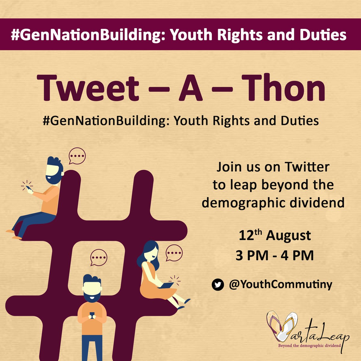 YouthCommutiny's tweet photo. Happy #IYD2020 !
Welcome to an hour of generative discussions on various youth centric issues with young people &amp; org. from all across the country!

Stay with us for the launch of #GenNationBuilding: Youth Rights and Duties Draft Declaration at 4 PM!
#YouthRightsandDuties https://t.co/sCS7Q5pDCY