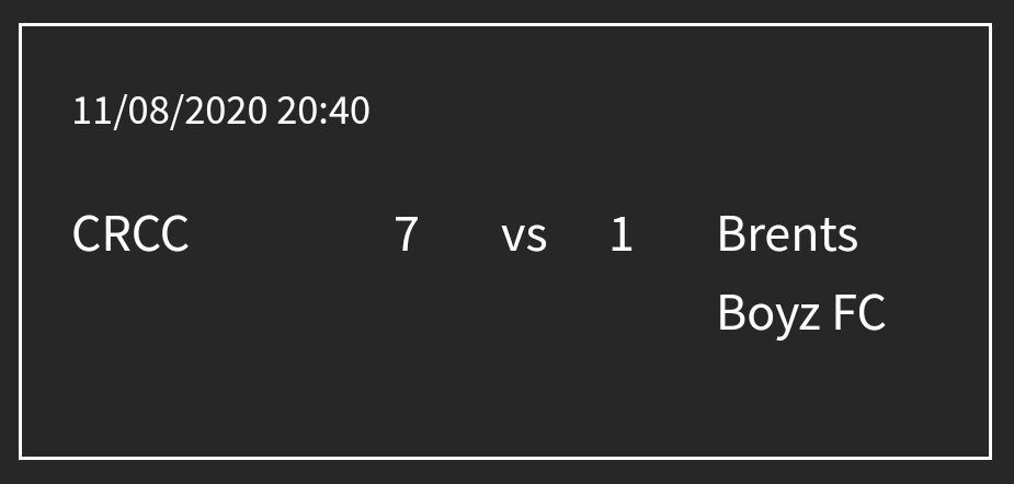 crccfc's tweet image. @crccfc 7 - 1 Brent Boyz FC

Big win for the club in 2nd match in the @pfromford Premiership.

MOTM goes to Pierce.

#COYCRCC #UpTheClub