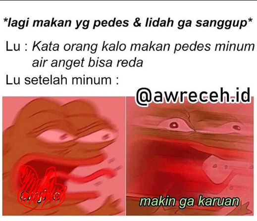 JadahMeme's tweet photo. tambah menyiksa

#memekocakindonesia #memekamvret #memeindonesia #memegokil #memeindonesia #memesindonesia #memeindonesialucu #memengakak #memeindonesia #ngakak #memelawak #shitpostindonesia #memecomicindonesia #memecomic #memeragecomic #kegoblokanunfaedah #meme #lucu #awreceh https://t.co/cB4zQeWG6H