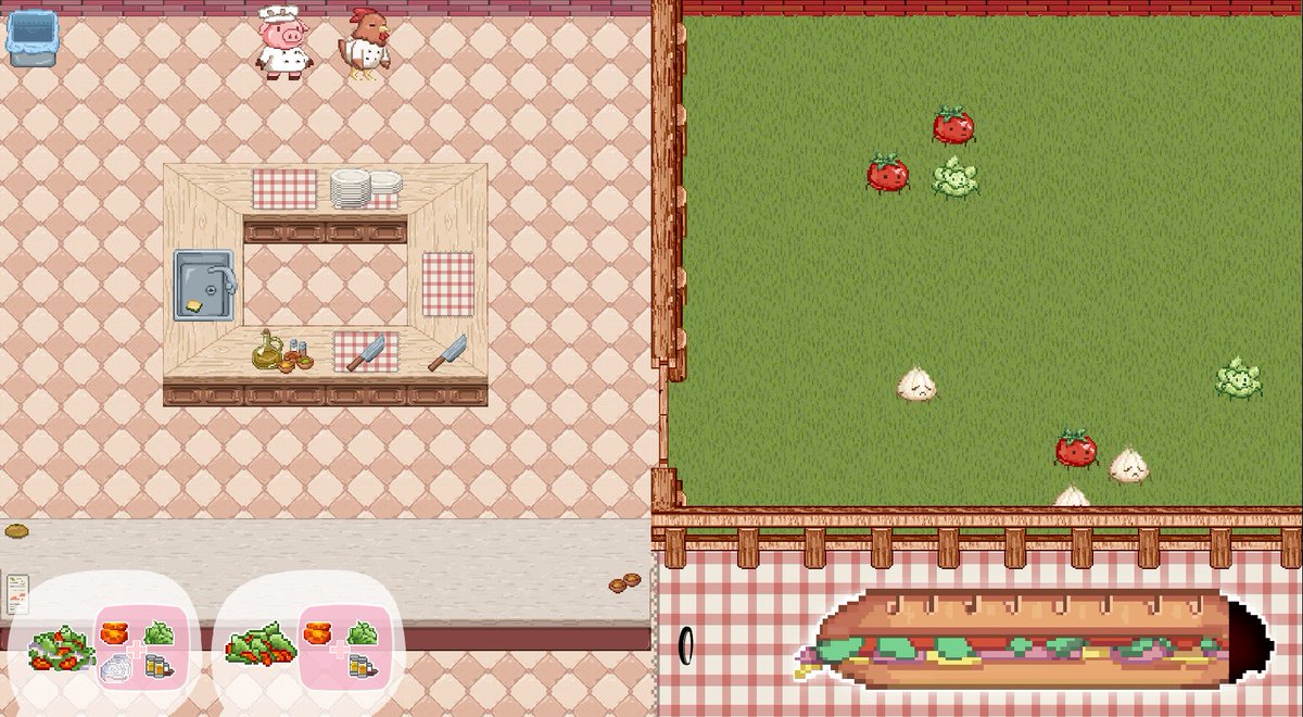 tenByTenStudios's tweet photo. ⭐️We're back! With brand new ideas and mechanics! We are making a lot of new levels and adversities.
#AnimalCooking #indiedev @gamedev https://t.co/aYbFhemG1y