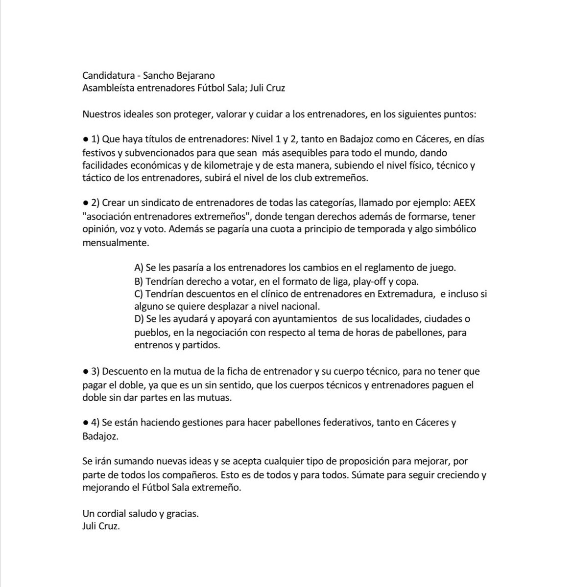 Para trabajar en equipo hay que aceptar, asumir las necesidades propuestas por nuestros asambleístas que son quienes ven más cerca la problemática de cada estamento. 
Juli, esto lo haremos entre todo el equipo y se pondrá en marcha.
#trabajoenequipo #YoconSancho #SanchoPresidente