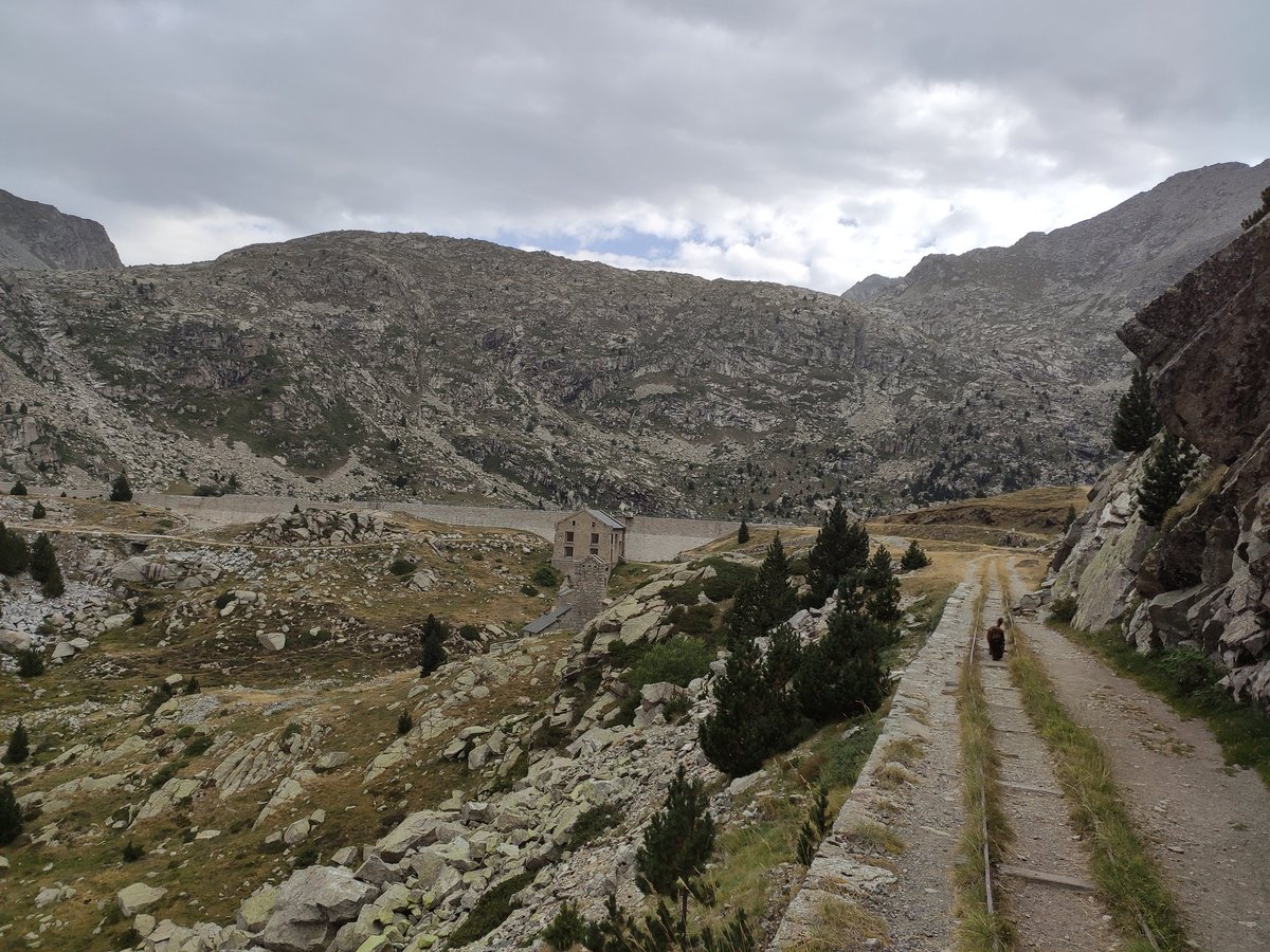 Stunning views in Vall Fosca from the old tracks of the Estany Gento railway line - 5km enjoyable path 

￼