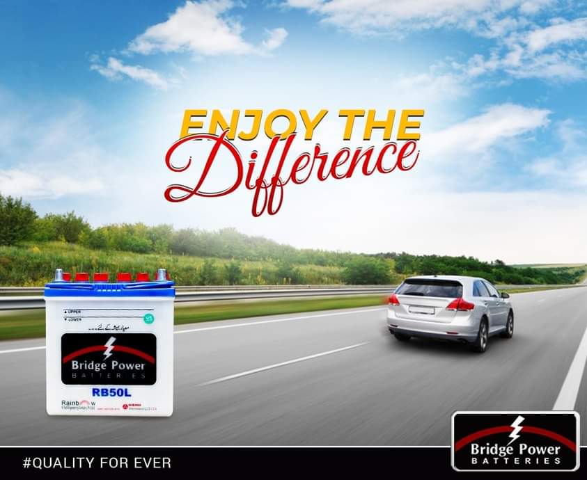 Bridgepower_pk's tweet photo. Enjoy the difference with Bridge Power Batteries

#BridgePowerBatteries #TrustedWeapon #QualityForever #HameshaKaSath #TogetherForever #UnstoppablePerformance  #BestMotorcycleBattery #BridgeThePowerGap #PerfectPartner #WorldClassServices #addlife #boost #power #backup #appliances https://t.co/e7C6R4knd9