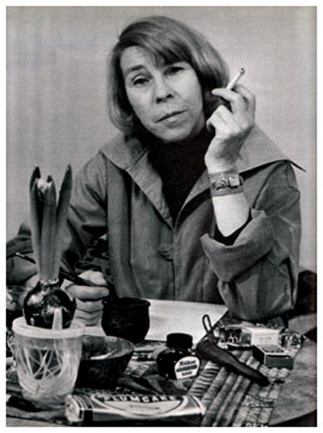 Women writers looking bored and holding a cigarette, part 72 in a series: Tove Jansson