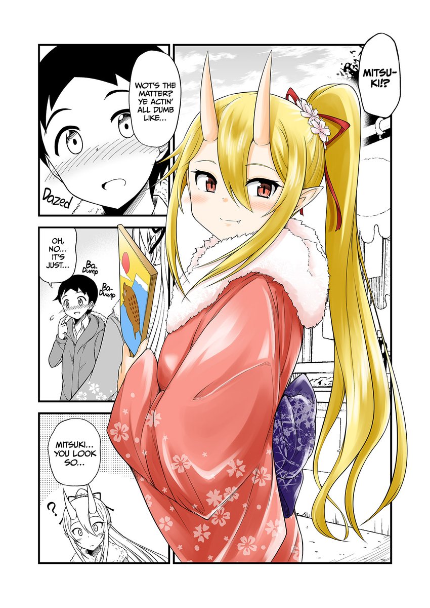 『鬼嫁と結婚してしまった結果2』の英語版がイロ鳥コミックスさんで配信されました!
"My work ("My Wife is an Oni 2") is now available in English on the Irodori Comics Lite online store!
https://t.co/ASrKe11GX9