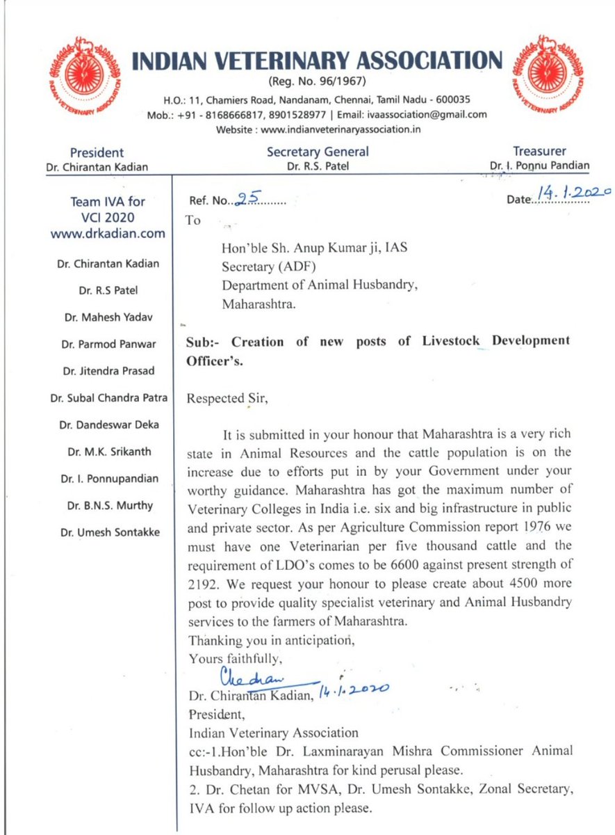 umeshndri3's tweet photo. @955Despo @girirajsinghbjp @drsanjeevbalyan @icarindia @Dept_of_AHD @SunilKedar1111 @DrMohanBhagwat @CMOMaharashtra @Chirantan200 @HRDMinistry @timesofindia Our livestock population,animal production  is increased due to efforts of Vets.Even livestock sector contributions increased faster than agricultural still we are being neglated. Creation of new LDO post is essential to provide quality services to farmer. We IVA team demand same https://t.co/monYzD4PSX