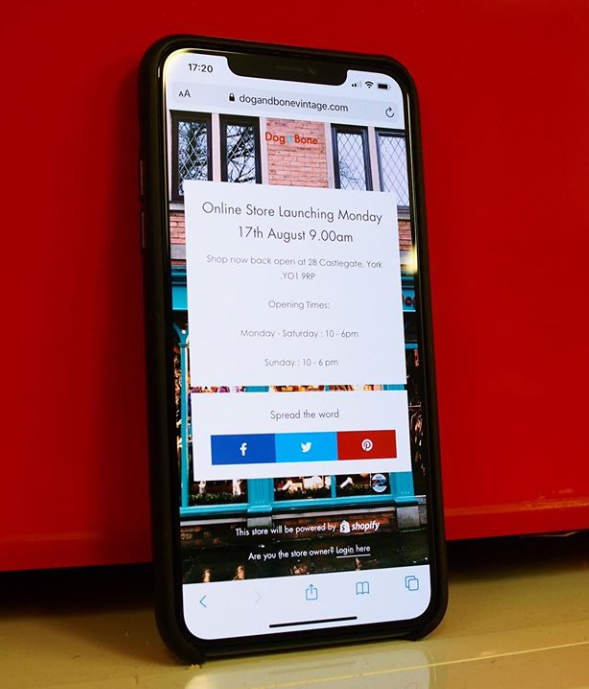 indieyorkmap's tweet image. @dogandbonevintage on Castlegate -  ONLINE 💻 WEBSTORE LAUNCHING 🚀 MONDAY AUGUST 17th 9.00am! Over 300+ items to start with new items added daily! Upping to 500+ items by Christmas and 2000+ items next summer ☀️Let’s get this show 🎭 on the fibre-optic road⚡️