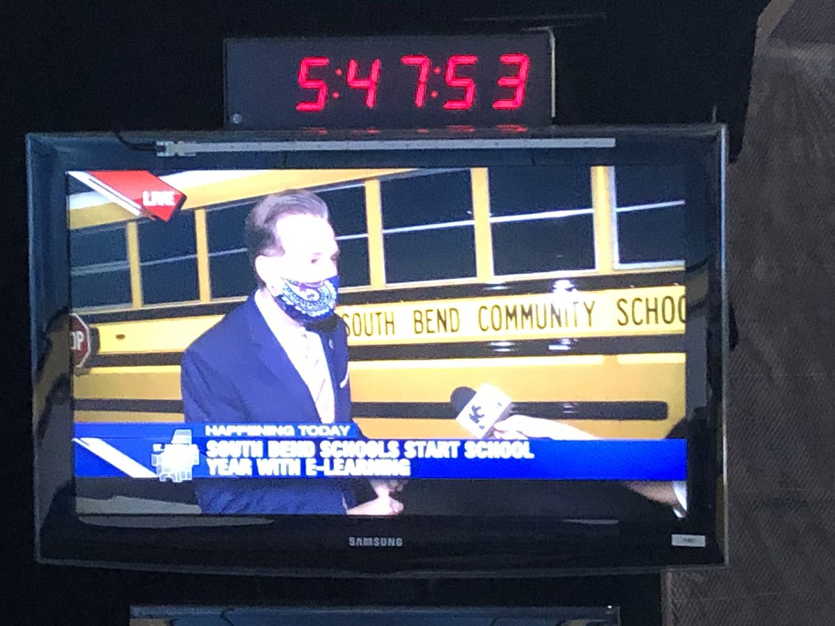 South Bend Community Schools are back in session!  Thanks, @drtoddc for the interview with @MStephensWNDU!  Good luck to students, parents and teachers!