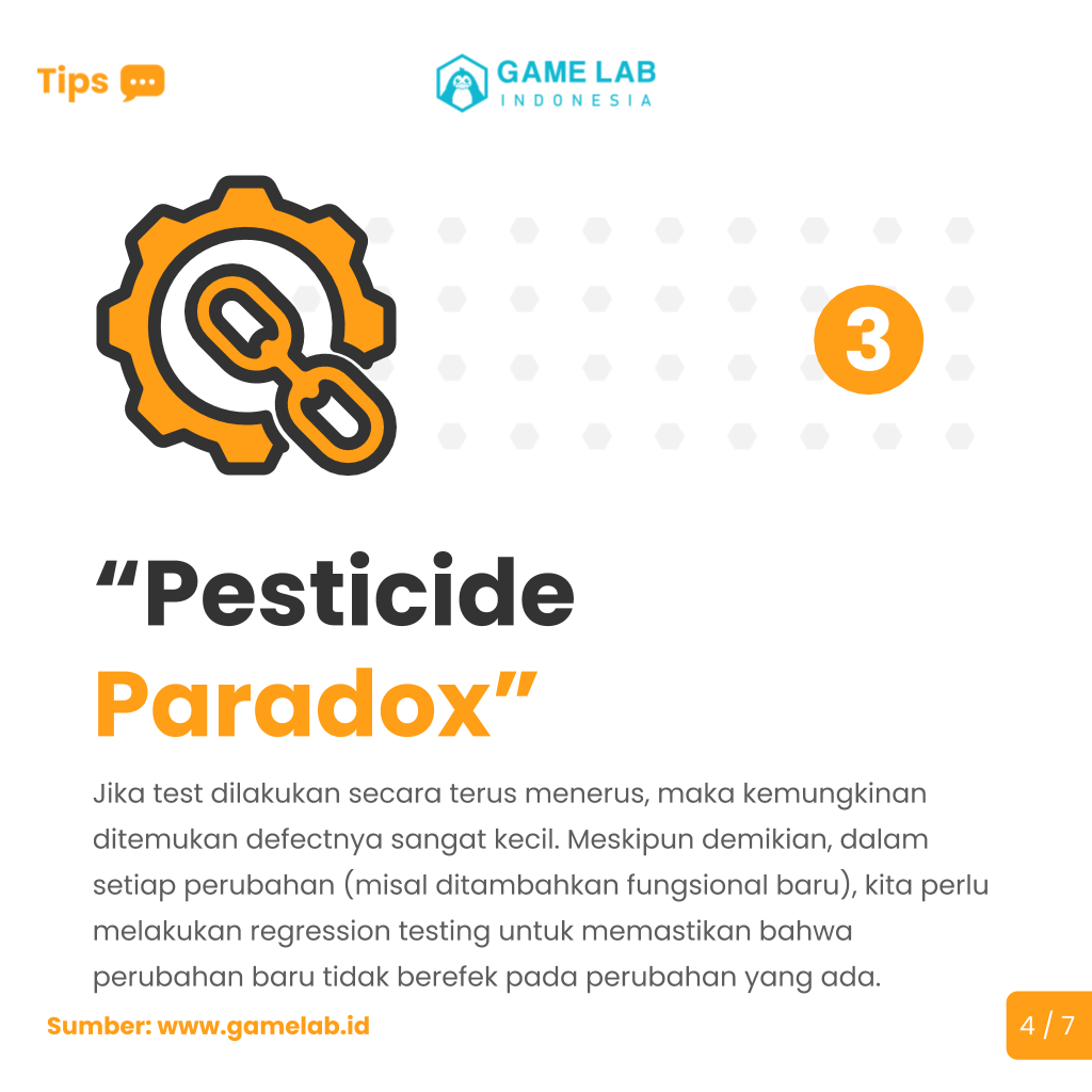 GameLabID's tweet photo. Sudah punya 5 prinsip itu belum? Pastikan kamu punya kelima prinsip tersebut sebelum jadi seorang game tester
.
#testing #gamedev #leanstartup #scrum #agile https://t.co/Zh4HvQYXtO