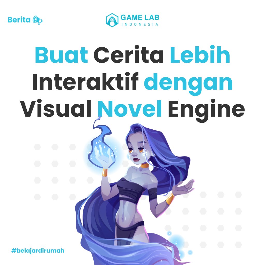 GameLabID's tweet photo. Menulis cerita bisa sangat menyenangkan. Apalagi jika cerita yg dibuat bisa lebih interaktif dan kreatif
.
Kalian bisa lho membuat cerita yang kalian buat menjadi lebih interaktif dan kreatif dengan menggunakan Visual Novel Engine ini lho https://t.co/cZNjI4IaRN
