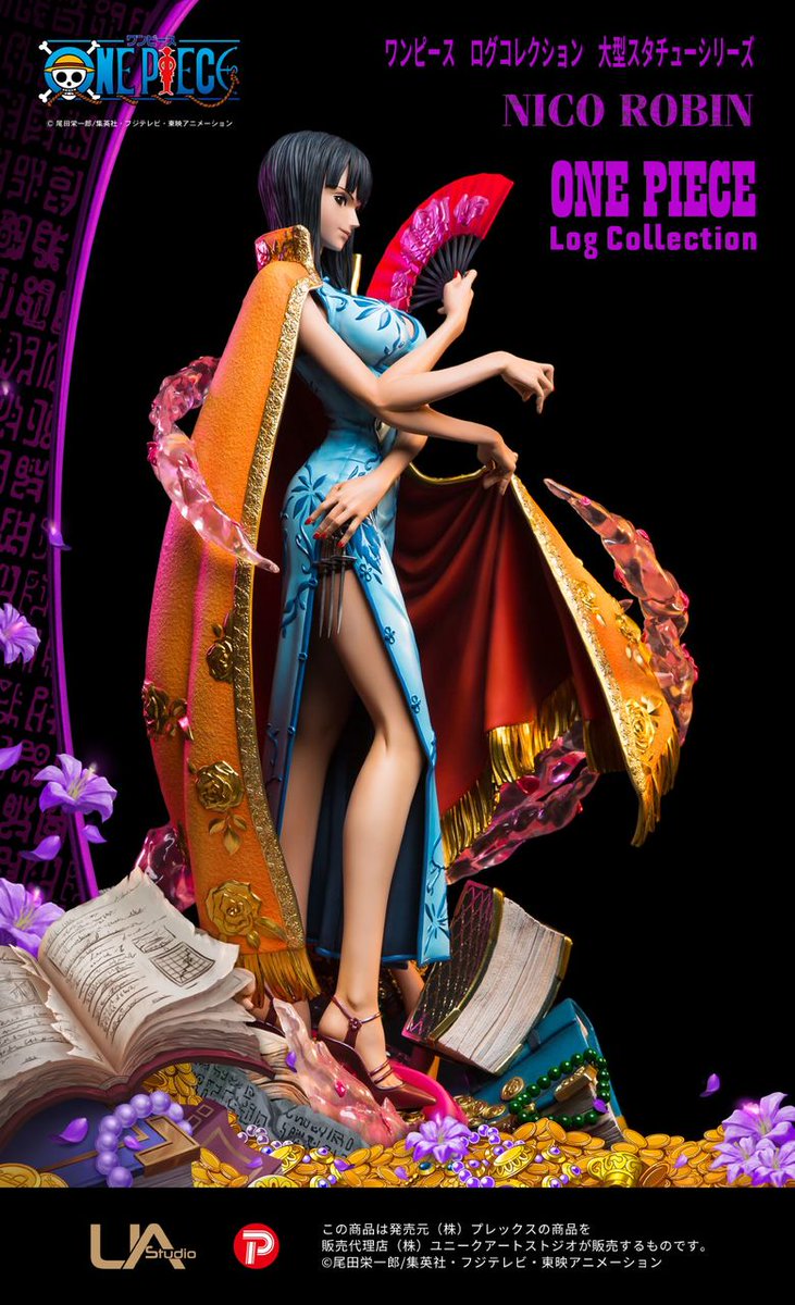 shinsekaifr's tweet image. #UniqueArtStudio a présenté une nouvelle figurine dans sa gamme inspirée des illustrations de DVD #LogCollection !
C&apos;est cette fois-ci #NicoRobin qui est à l&apos;honneur avec cette figurine de pas moins de 57 centimètres de haut. 😲
Sortie prévue au premier trimestre 2021.
#ShinSekai