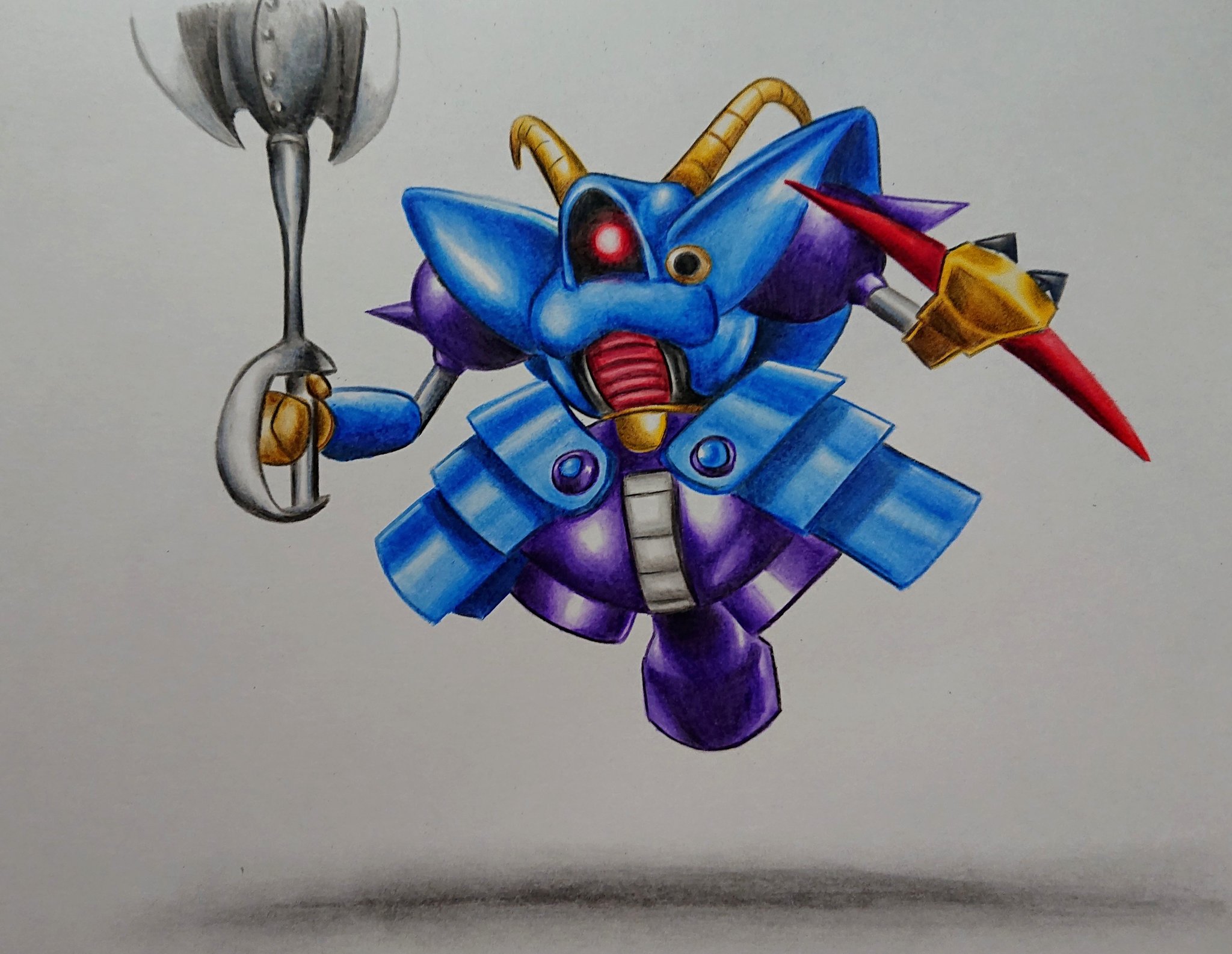 ケイ Dq10 紅蓮の魔剣士 色鉛筆で キラーマシン3描きました キラーマシン4はまだ来ないのかな Dq ドラクエ イラスト 色鉛筆画 T Co Z2vogo0g6i Twitter