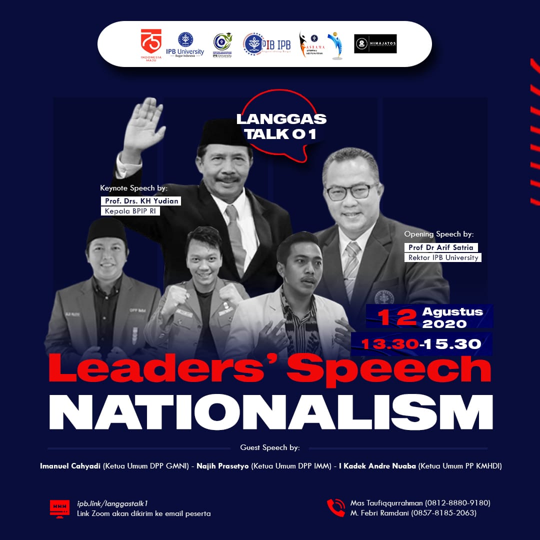 dppgmni_id's tweet photo. Merdeka !!!
Langgas Talk1: Leaders' Speech NATIONALSM bersama Kepala BPIP RI, Rektor IPB Universty @ipbofficial, Ketum DPP GMNI @new_welll, Ketum DPP IMM, dan Ketum PP KMHDI
.
#Langgastalk
#IPB
#Dppgmni
#Dppimm
#Ppkmhdi https://t.co/PaKAlCDaZo