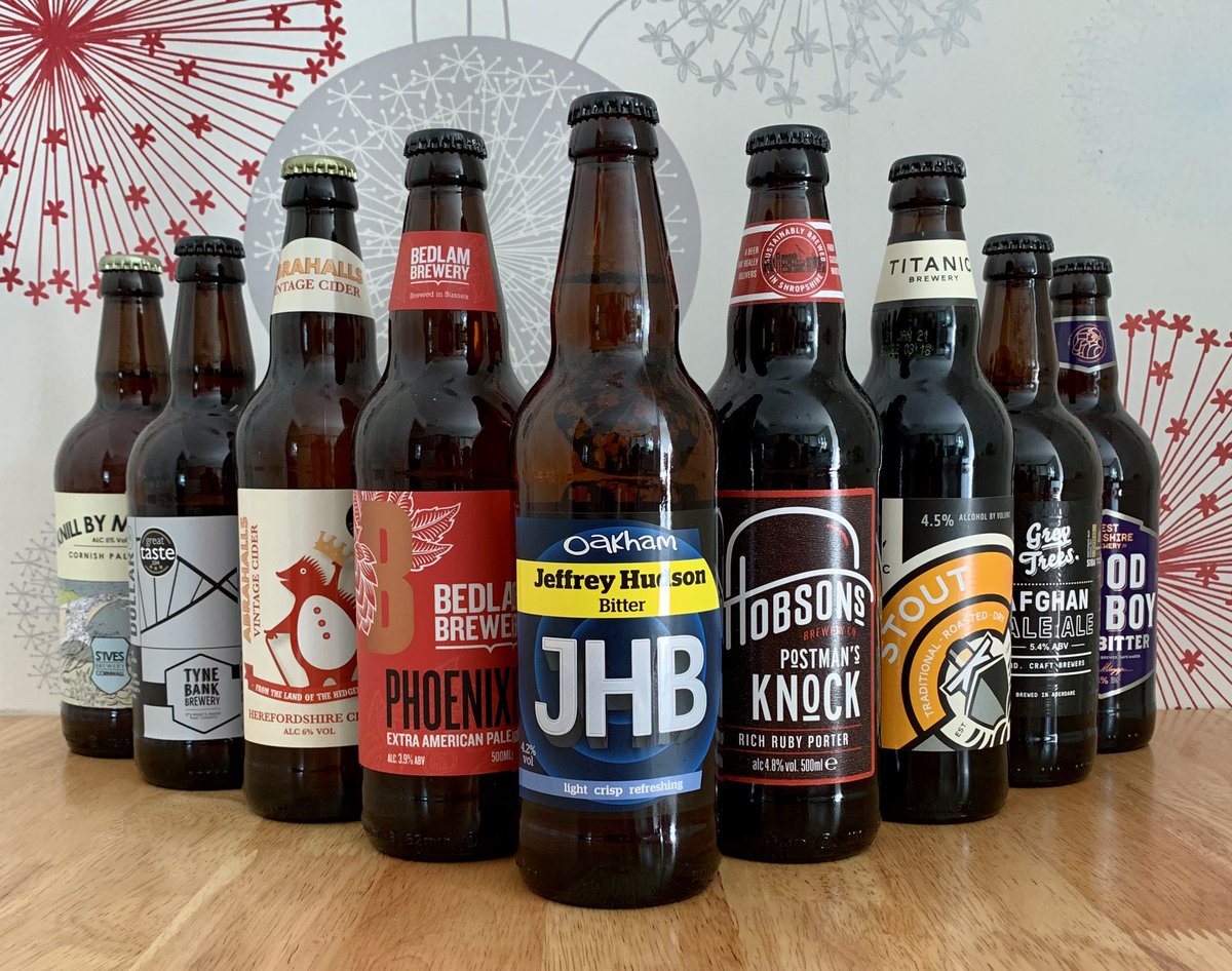 BeerOClockShow's tweet photo. Thanks to the folks @bob_beer for sending us over their ‘Virtual British Beer Festival’ box to try. That’s quite the selection of beers 🍻
@mjpo007 & I are looking forward to trying some of these on next week’s #podcast when we’ll also be chatting about beer festivals https://t.co/A6gHjTM05M