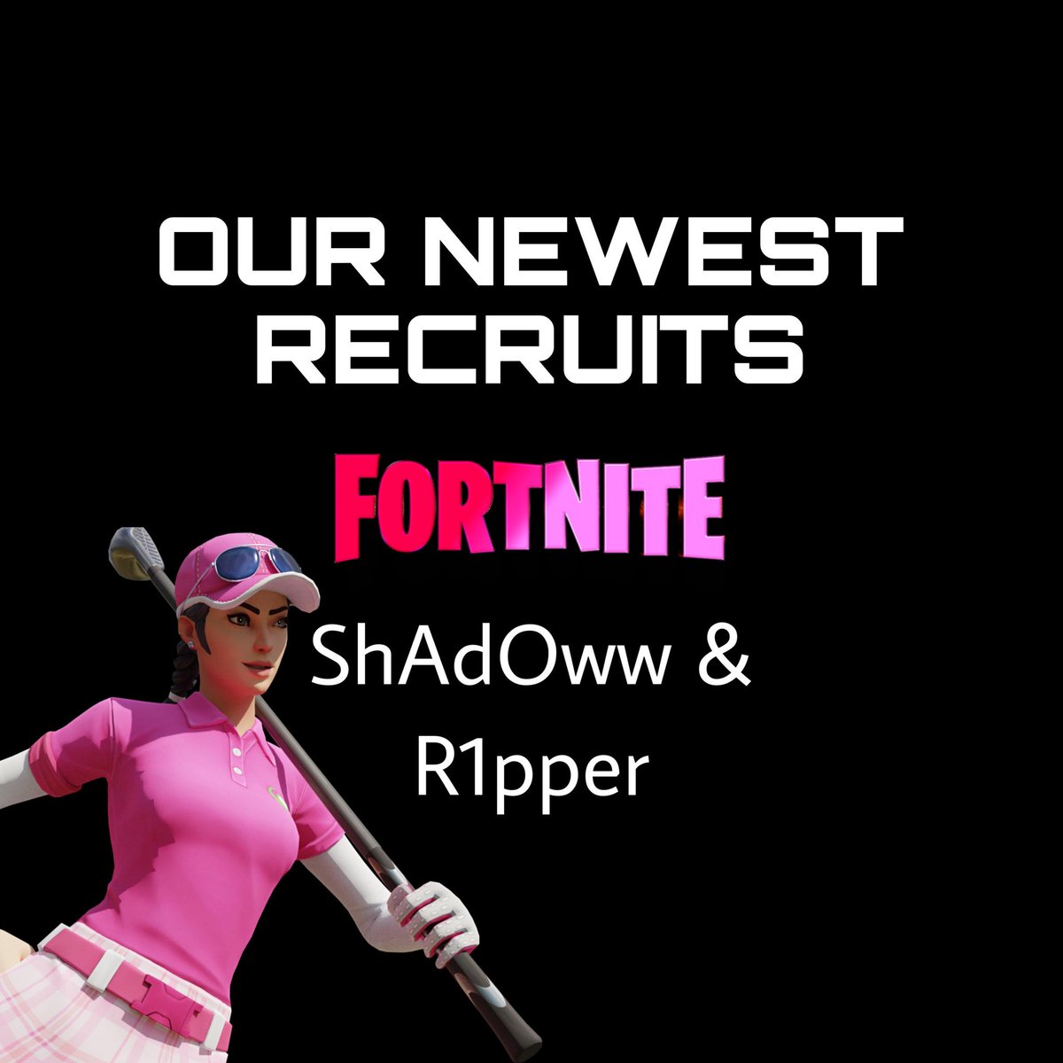 Crypted_Org's tweet image. Our Newest Fortnite Recruits! #WeAreCrypted