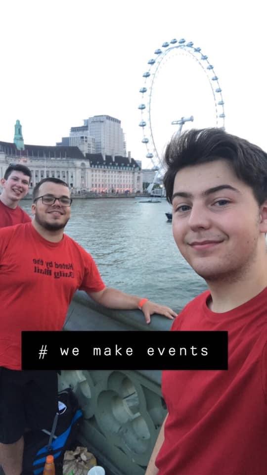 CI_ProdArts's tweet photo. Ex-students Bradley and Wes lobbying for support for the #WeMakeEvents industry. Wishing all our colleagues who are at risk well. #studyatCI https://t.co/XdDcai1Xvj
