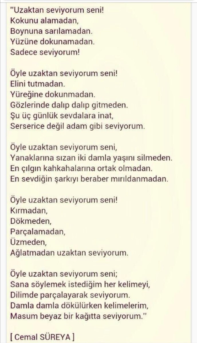 Sadece uzaktan... 🥀