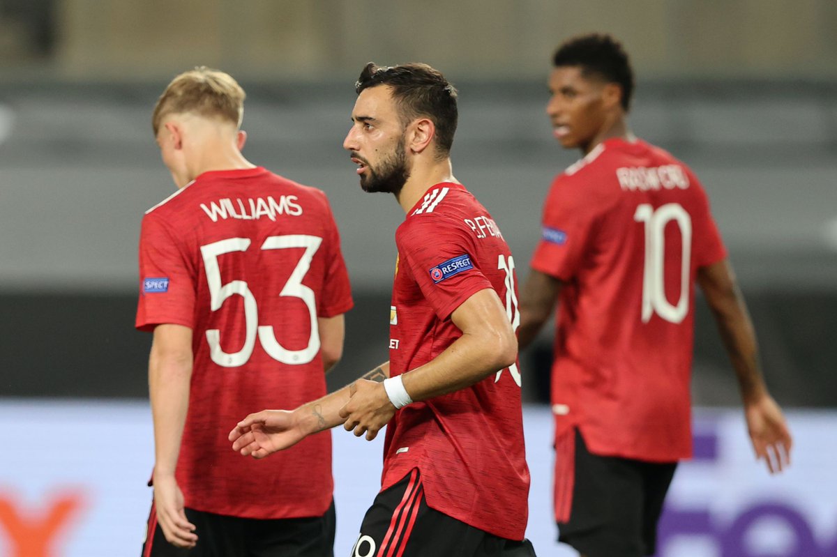 UnitedStandMUFC's tweet image. Bruno Fernandes is the leading scorer in the Europa League this season with seven goals 🇵🇹