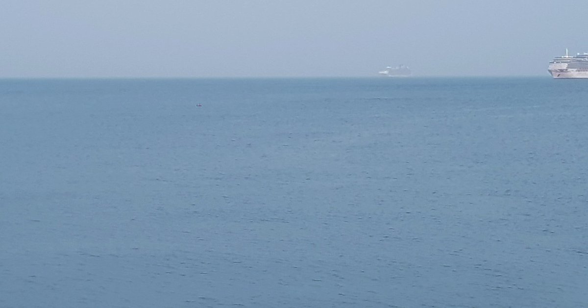 What do you see in this picture ?

🌊Calm sea?
🚢Cruise ship?
🌅Good view?
🔷Clear blue sky?

Nothing to worry about is there!!!

What about that inflatable boat? It's half a mile off shore, drifting further away.
There are 2 people in trouble

Who would you call?

#BeBeachSafe