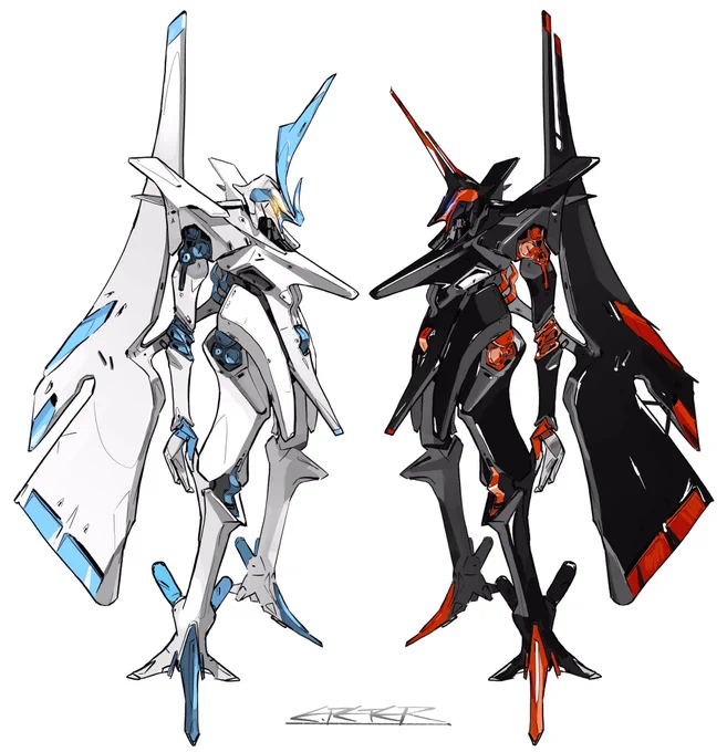 白黒機械の絵 