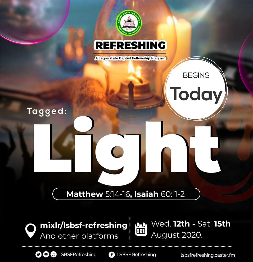 lsbsfcampus's tweet photo. Blow your trumpets, saddle your horses, roll out your tent pegs, get ready for light has come. Something great is about to happen in your life. Come with your expectations into God's presence.
#Refreshing2020 #LIGHT2020 https://t.co/rzt34lEWtz