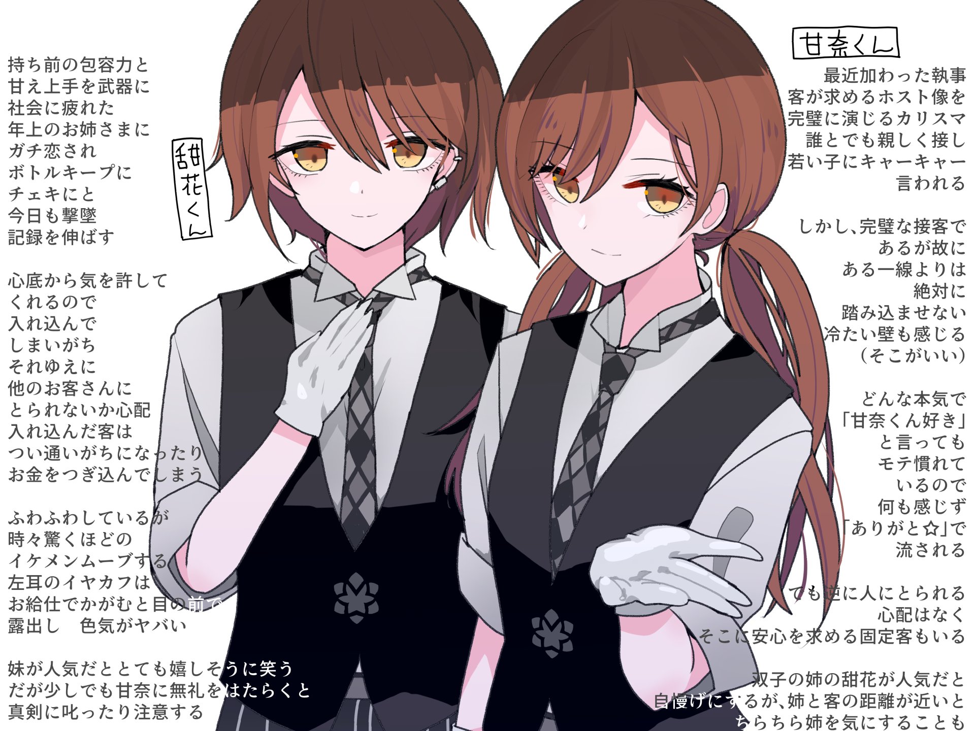 Twitter 上的 やつはしかけら シャニマス男装執事喫茶 大崎姉妹編を描きました T Co 4ig3ftfeaz Twitter