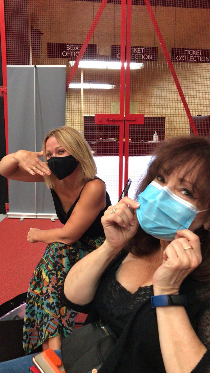 First day back at rehearsals <a href="/SleeplessLDN/">Sleepless The Musical</a> @troubadourWPark <a href="/KimberleyJWalsh/">Kimberley Walsh</a> <a href="/harriet_thorpe/">Harriet Thorpe</a> yes they are smiling. Just waiting for testing!