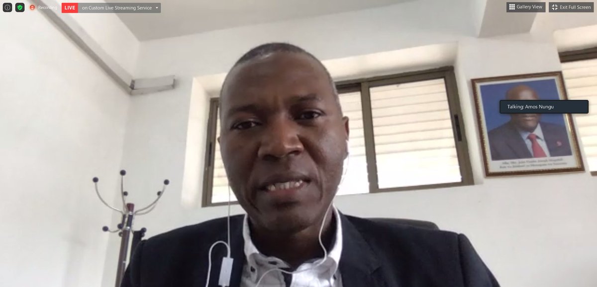 amua255's tweet photo. We are grateful to be joined live today by Dr. Amos Nungu, Director General of the Tanzania Commission for Science and Technology (@costechTANZANIA ) as our Guest of Honor to share his remarks during the #AMUADemoDay.
#Innovate4Disability https://t.co/ZM5EG8XWT4
