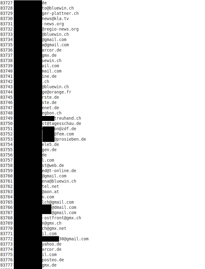 OCGLeaks's tweet photo. Trotz #DSGVO &amp; #DSG (CH) ist der Datenschutz bei der OCG &amp; @klagemauerTV skandalös. Es häufen sich Datenberge!

Jeglicher Kontakt mit anderen bleibt gespeichert, User die sich bereits für Newsletter abgemeldet haben, bleiben gespeichert - alles unverschlüsselt.

#OpTinfoil 

1/2 https://t.co/bGiCasVVxR