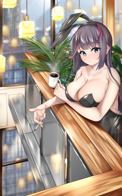 雨の日にバイトする子 