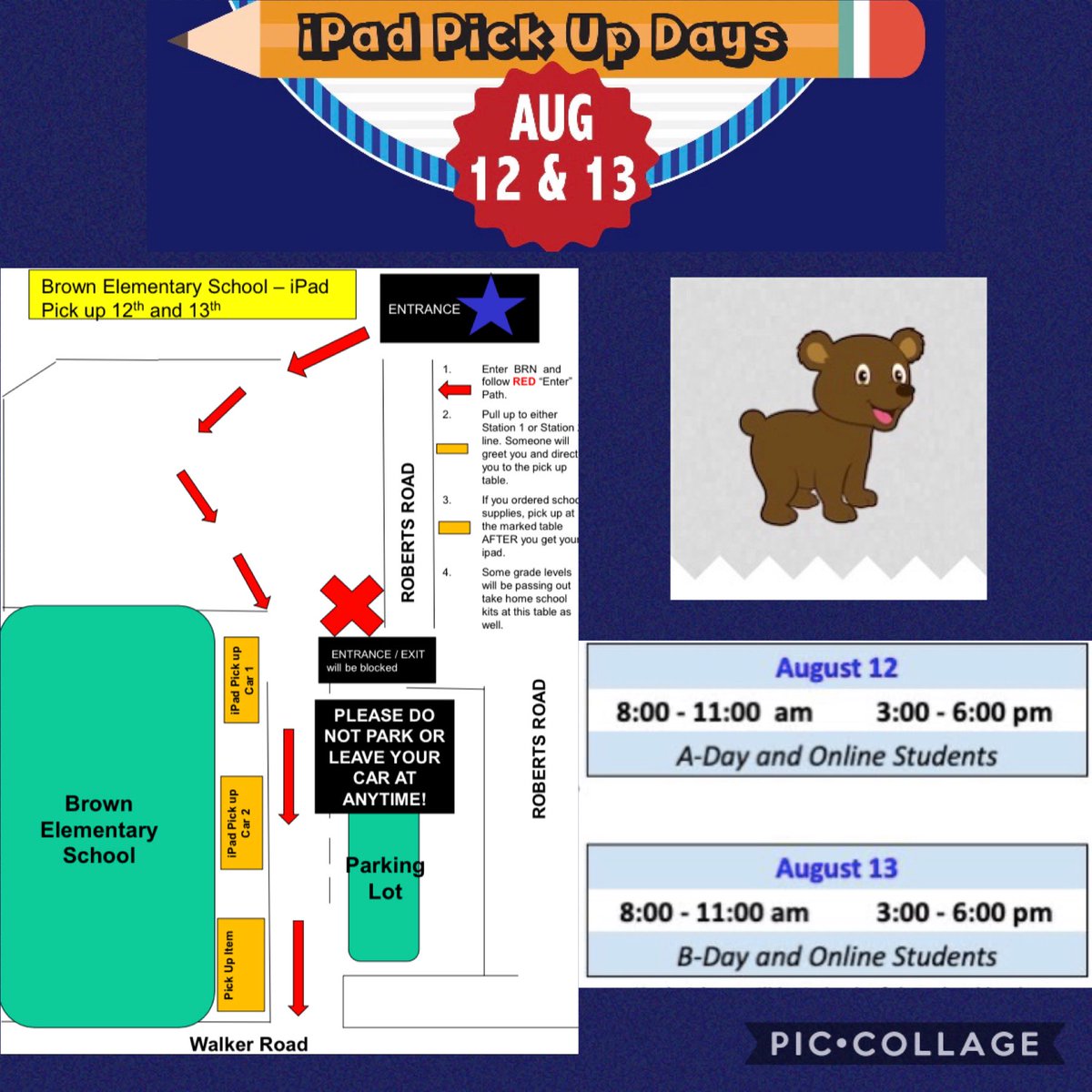 iPad Pick Up Today and Tomorrow ⁦<a href="/BRN_Elementary/">Brown Elementary</a>⁩