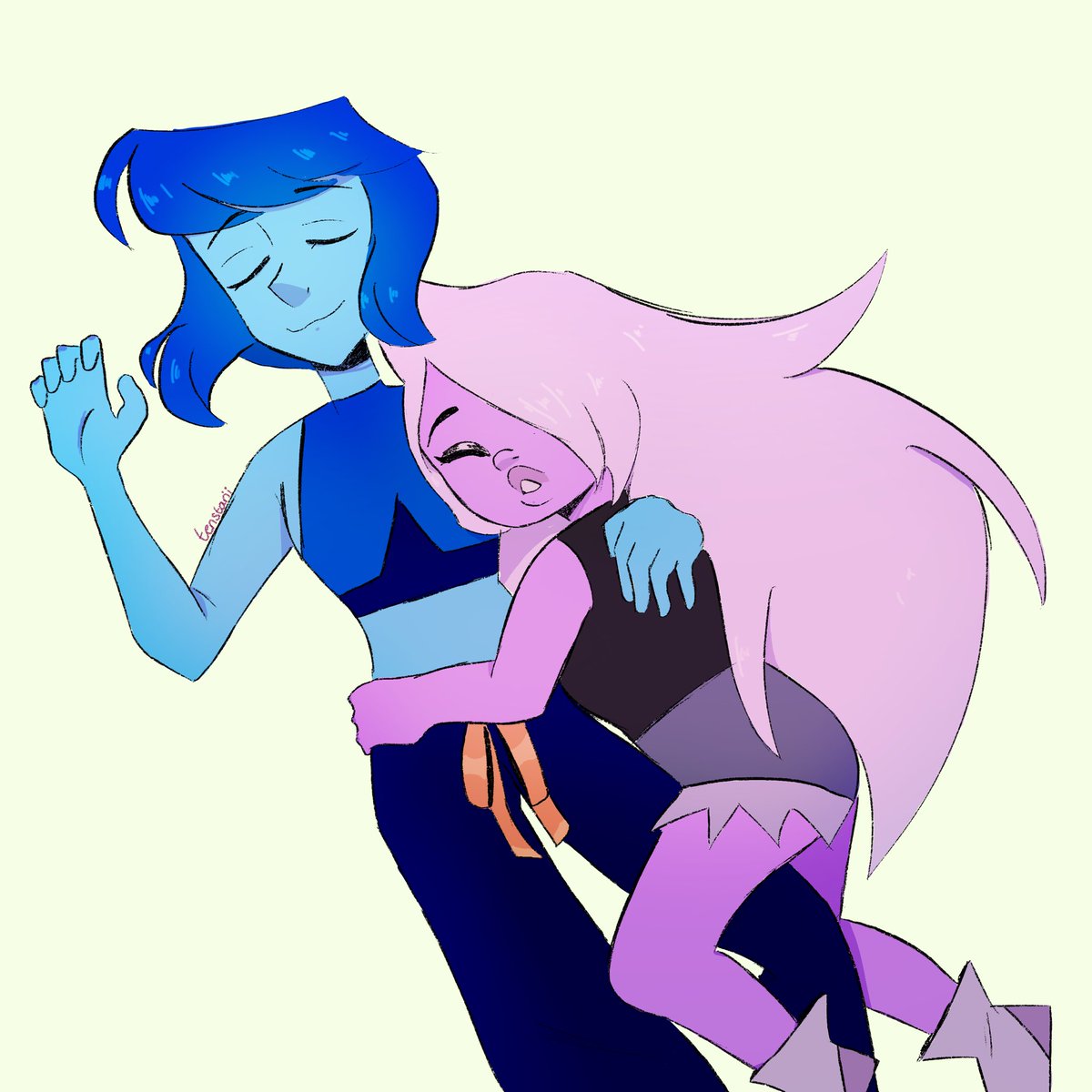 tenstarii's tweet photo. Day 2 a day late 😔👊

#LapithystWeek #StevenUniverse #lapithyst #fanart https://t.co/aizlK0oJTg