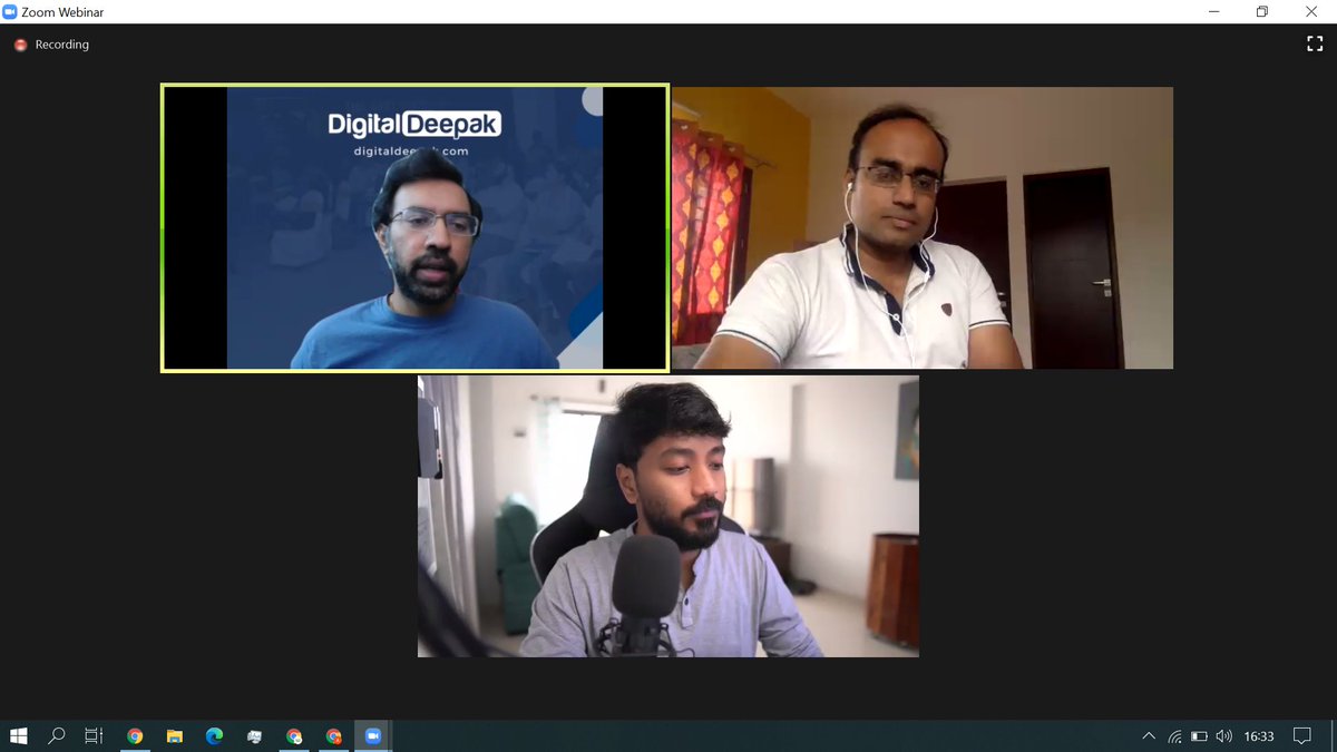 As expected, Some interesting thing going on this meeting... If you are missing it.. then jump it now.. its never late then never... 

 #UnlockGrowth  #vaibhavsisinty #Digitaldeepak #razorpay #marketingwebinar #freewebinar