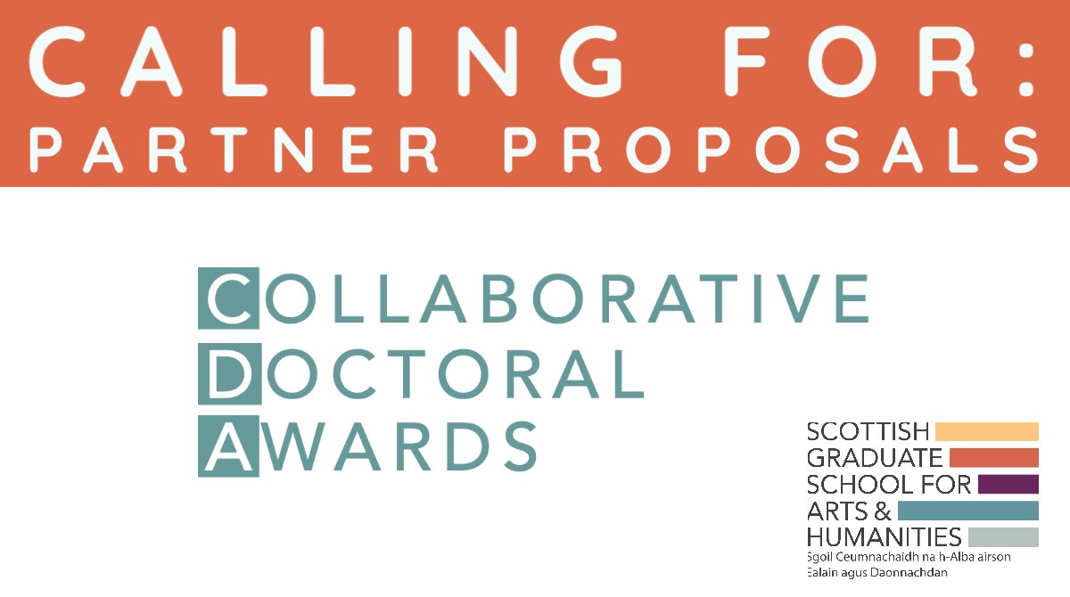 🚀 Our CDA scheme has launched! 🚀

We're now calling for initial proposals from external partner organisations. If your org has a research topic that could be explored through a #PhD, find out more and apply before 7th Sept 👉 sgsah.ac.uk/partners/cda/ Please share widely!