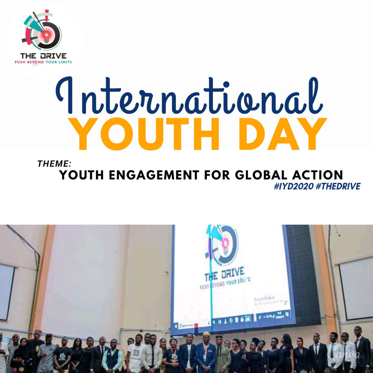 thedriveln_'s tweet photo. You are only young once, and if you work it right, once is enough.

We should all remember that the foundation of every society is the education of its youth. Youth means everything to society.

Happy International Youth Day🎉🎈
#InternationalYouthDay2020 
#IYD2020 
#YouthDay https://t.co/AfD469k4Ku