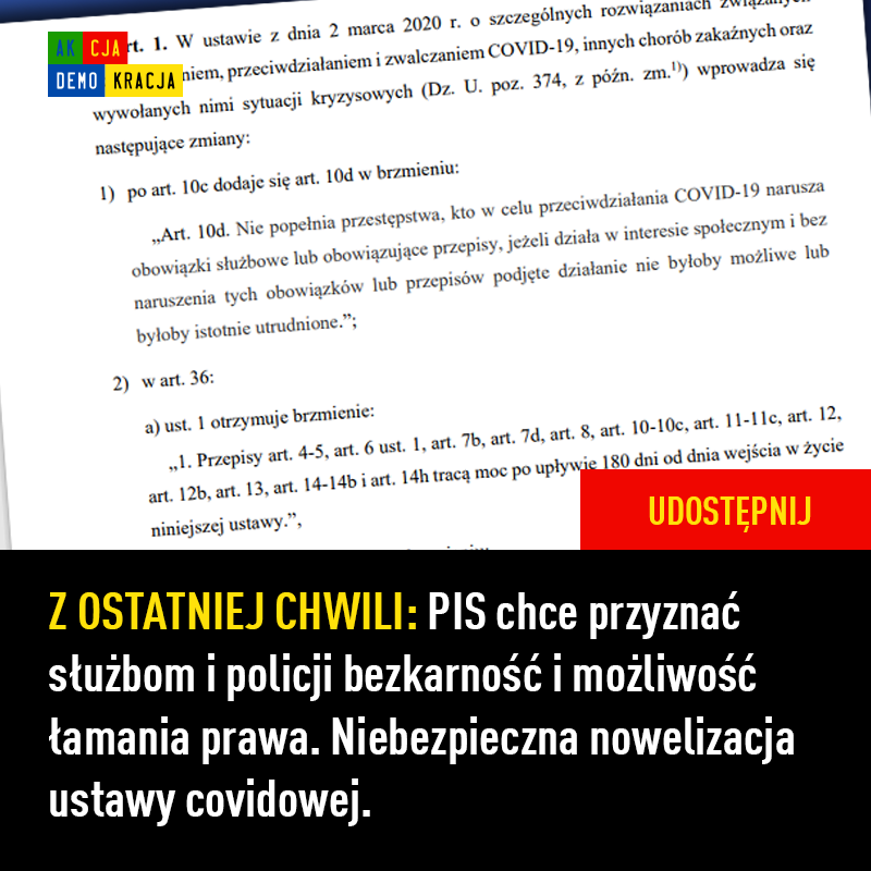 AkcjaDemokracja's tweet photo. Prawnicy nie maja wątpliwości, że to legalizacja bezprawia i sposób na bezkarność policji.
Więcej: https://t.co/Mghkyf5z6C https://t.co/2XKK5JLjbF