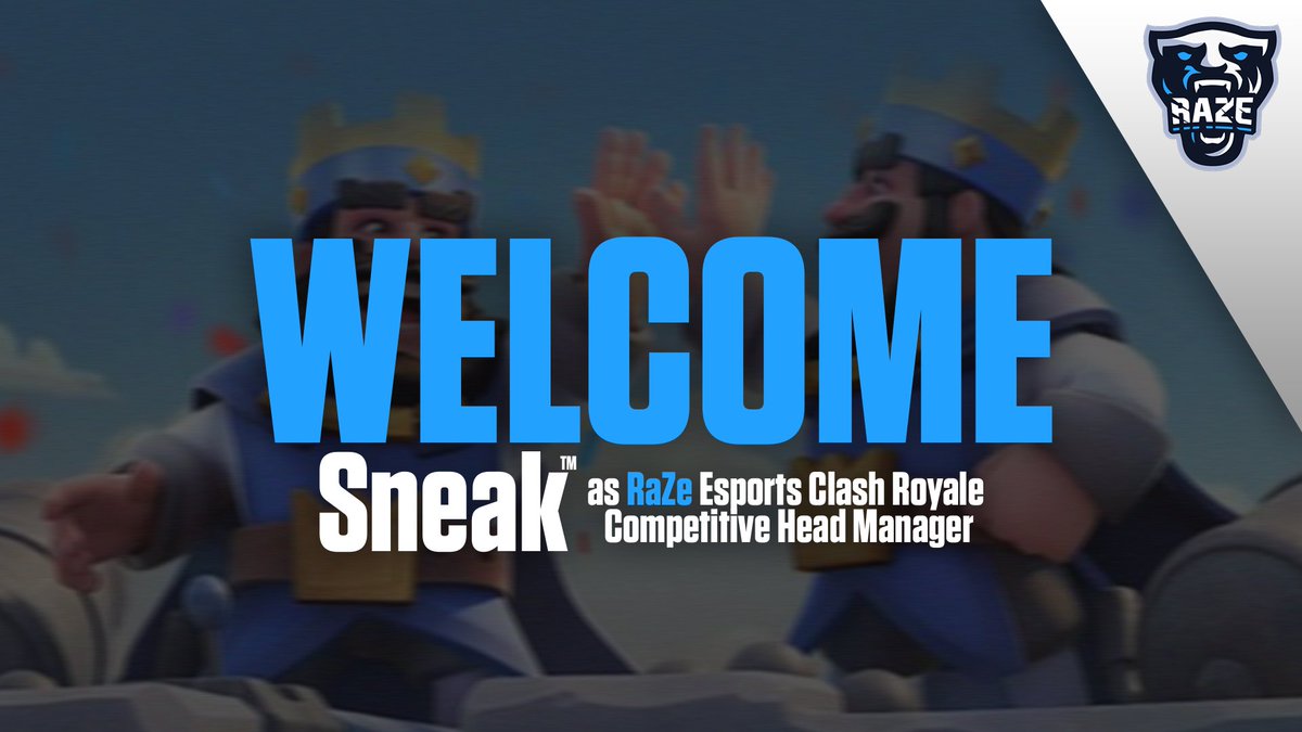 LeoneGamingCR's tweet photo. Welcome @SneakGG to #RaZeFam !
We look forward to competing in more leagues under new and better management. #eRaZeTheCompetition https://t.co/OAzAMpTooA