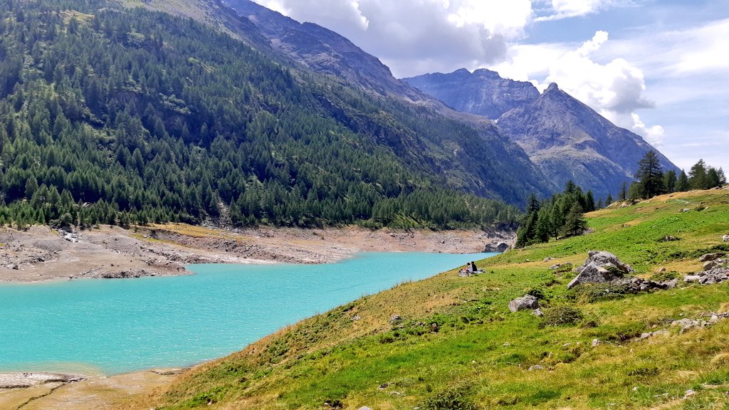 PGViaggiatori's tweet photo. Prima giornata in #valledaosta con una natura dai colori sorprendenti e una passeggiata #familyfriendly al lago di #PlaceMoulin!!😍 #0filter #lovevda https://t.co/2Tp2dgPS1J