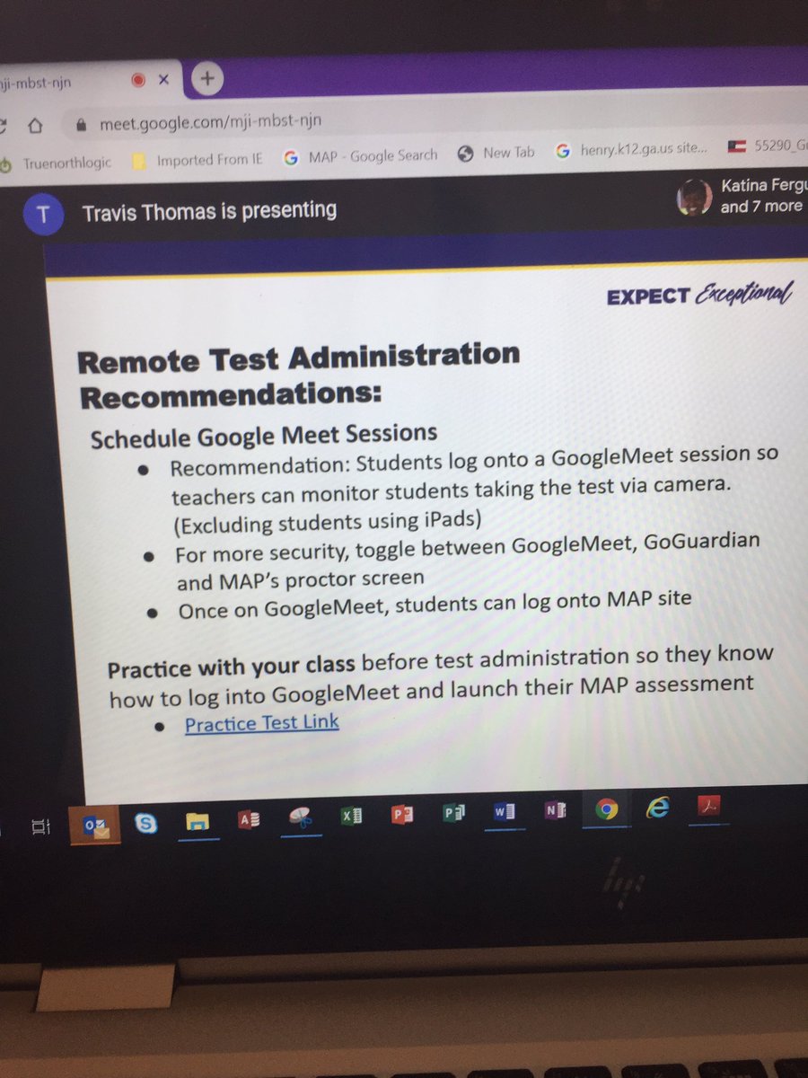 GoreNatalie's tweet image. Assessment team members are ensuring School Test Coordinators are ready for 2020 by providing training and remote testing g expectations  #HCSReadyToLearnChallenge