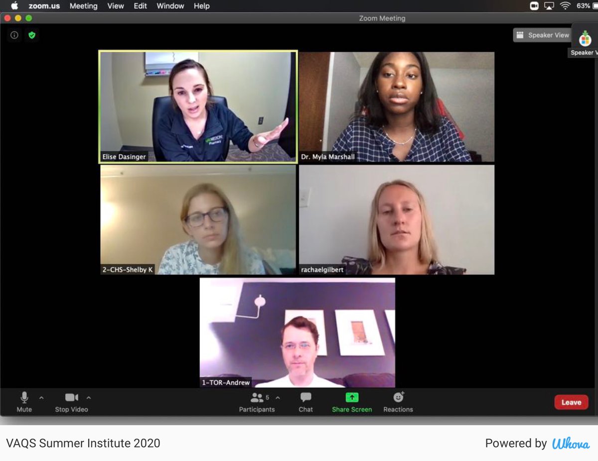 MMarshallPharmD's tweet photo. This morning’s pharmacist forum! 💊 #VAQSSI2020 #qualityscholar, VAQSSI2020, VAQS, VAQSfellows, VAQSfaculty, VAQSalumni via Whova event app https://t.co/EmSghqjbYS https://t.co/djgFiiyJFA