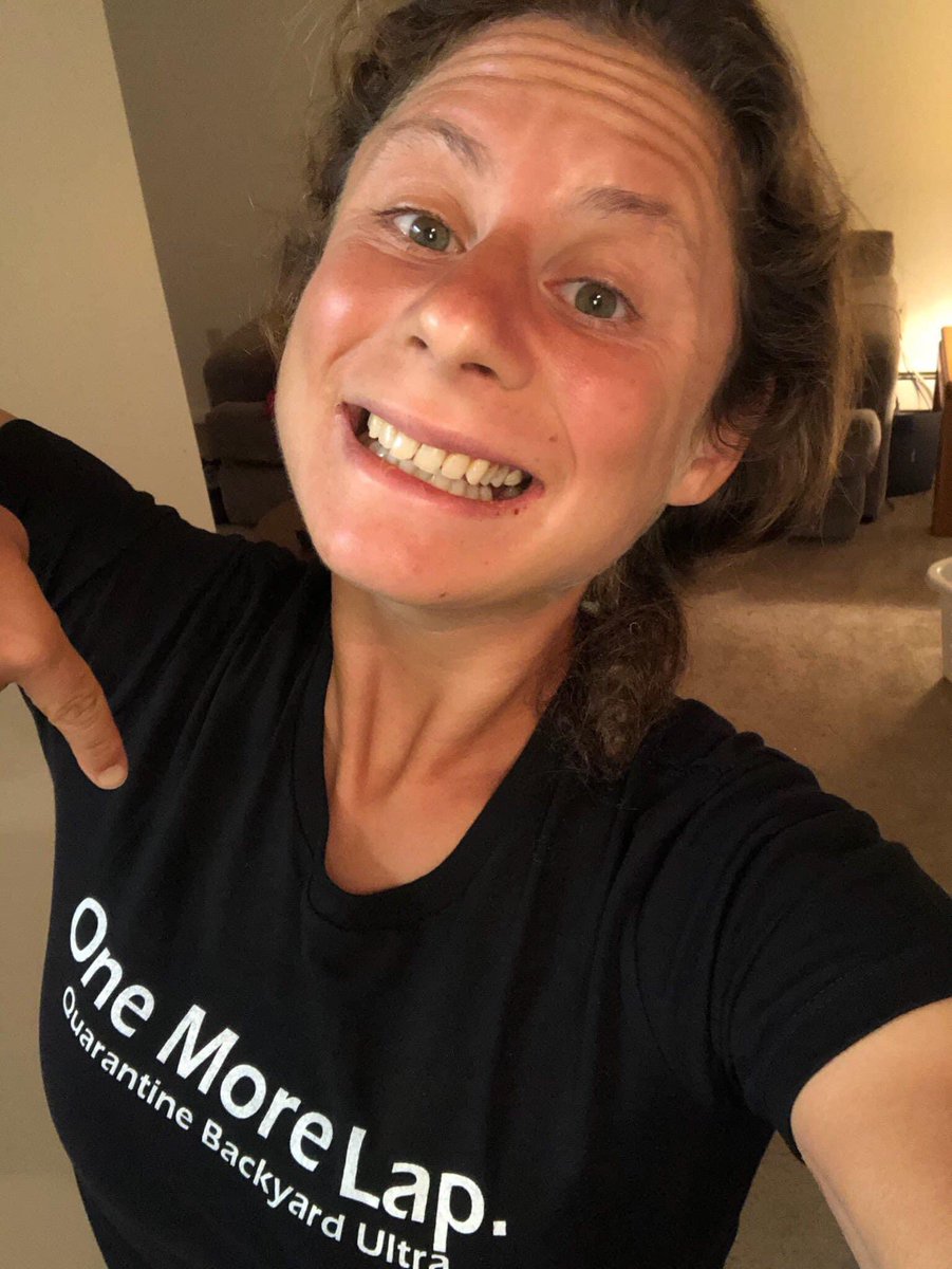 RunThisTownYEG's tweet photo. We’re thrilled to see so many QBU shirt photos popping up on our social feeds. 

The winner of the July edition of @theQuarantineBU, Jon Noll proudly wearing his #OneMoreLap shirt with the official license plate displaying his total race mileage. Unbelievable https://t.co/KJtkdjwKjb