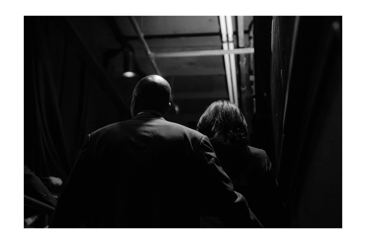 Once at an event I lost  @CoryBooker for a second (as candidates do tend to wander ). I found him backstage with  @KamalaHarris who was about to go on, and they were gassing each other up and telling each other things like "you got this. you're gonna bring that house down."