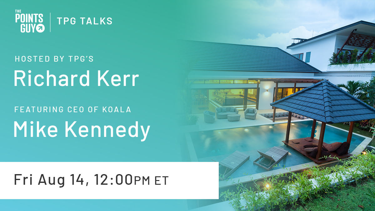thepointsguy's tweet photo. If your typical trips include hotel stays, you may be missing out on more comfortable (and affordable) accommodations.
Join us for this Friday for the next #TPGTalks where we’re covering the best alternative lodging options for your next vacation. https://t.co/HRWRp1Kjqx
