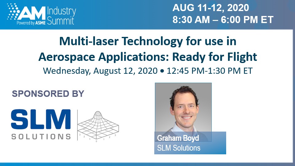 ASMEdotorg's tweet photo. This afternoon, feed your stomach *and* your mind! Today's #AMIndustry Lunch and Learn will get you up to speed on multi-laser applications in aerospace with @SLMSolutions_NA. Sign up for free: https://t.co/Hjs9IwA47I #AMAerospace https://t.co/il8dej63sX